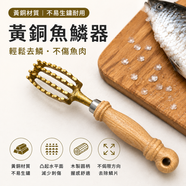 黃銅魚鱗器(日製)